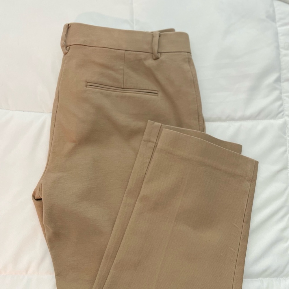 Ann Taylor Tan Chinos Classic Cotton Twill